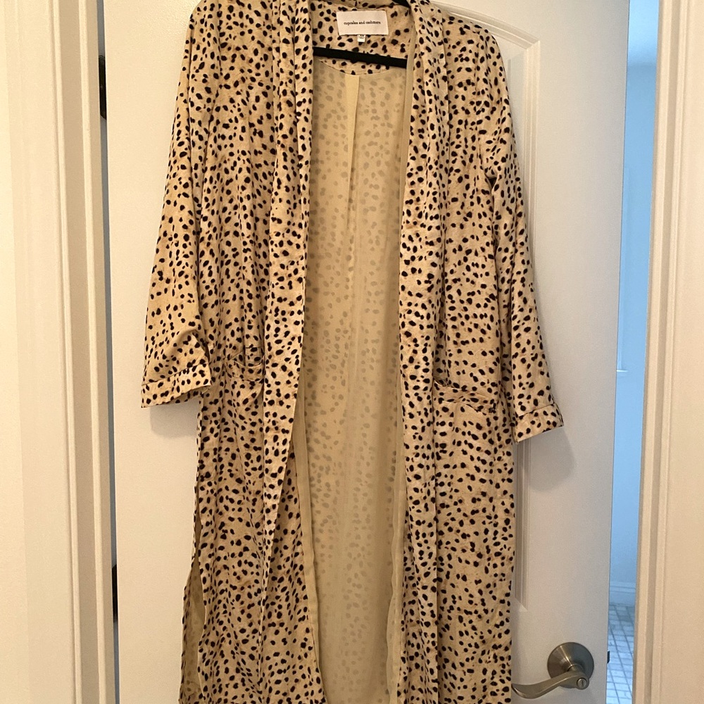 Cupcakes and Cashmere Leo Dot Duster Coat